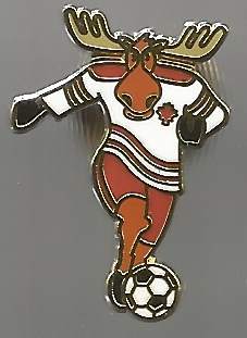 Pin Fussballweltmeisterschaft 2026 Mascot Kanada gold